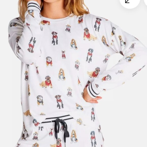 NWT*PJ SALVAGE*DOG PUP SOFT LONG SLEEVE PJ TOP
 *BRAND NEW*SOFTEST FABRIC - Picture 1 of 2